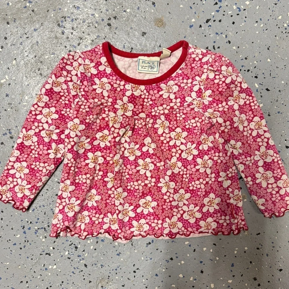 The Children’s Place Pink Floral Long Sleeve Top